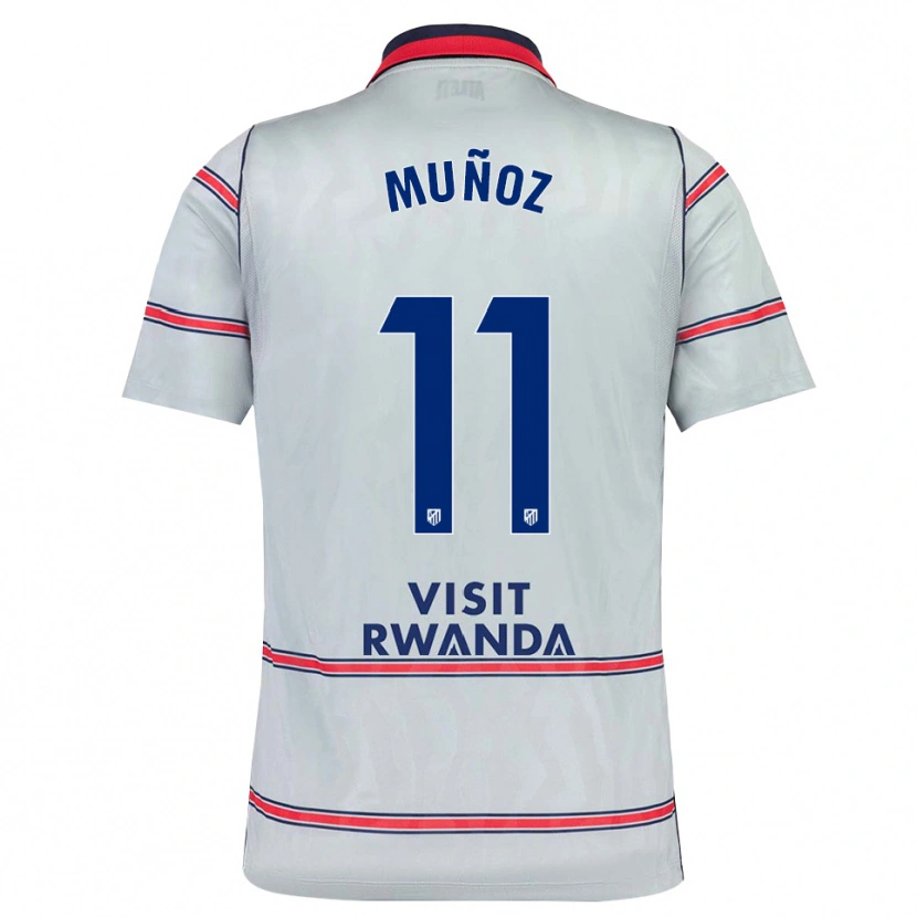 Danxen Kinderen Dani Muñoz #11 Grijs Rood Marineblauw Thuisshirt Derde Tenue 2026/27 T-Shirt