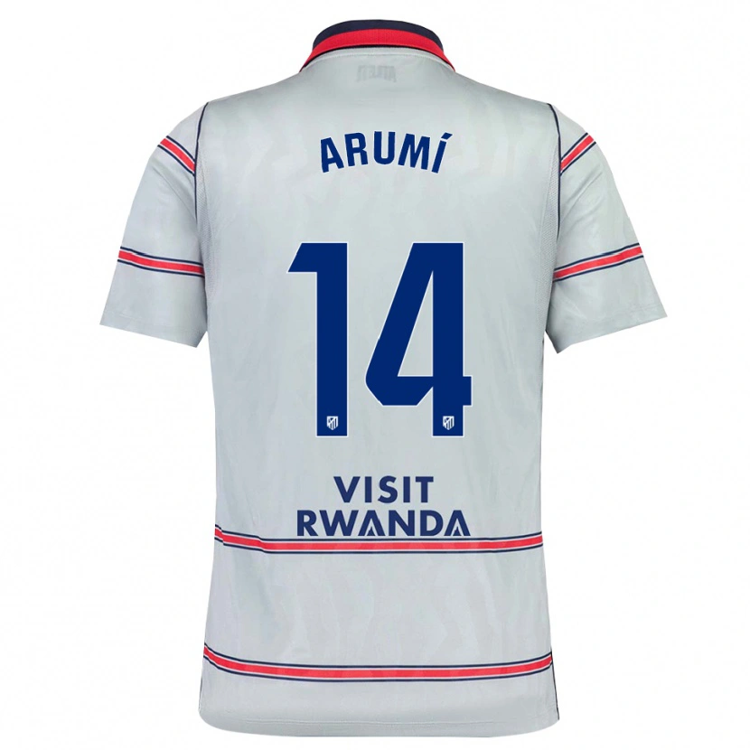 Danxen Kinderen Joel Arumí #14 Grijs Rood Marineblauw Thuisshirt Derde Tenue 2026/27 T-Shirt