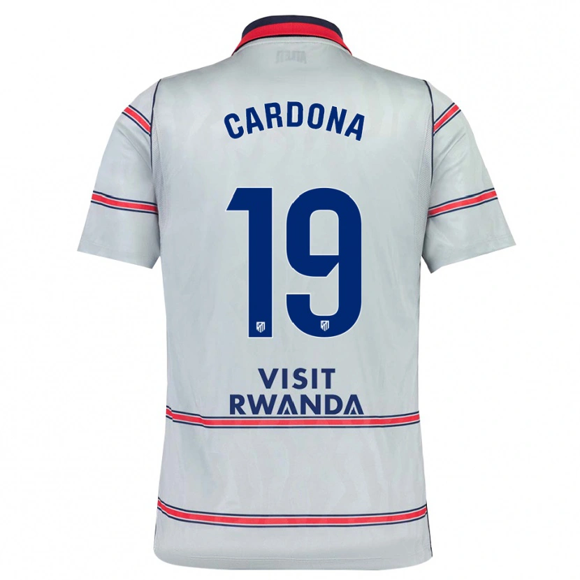 Danxen Kinderen Marta Cardona #19 Grijs Rood Marineblauw Thuisshirt Derde Tenue 2026/27 T-Shirt