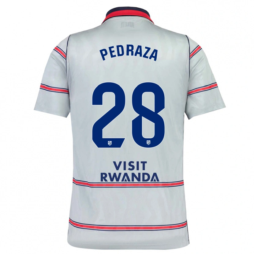 Danxen Kinderen Alfredo Pedraza #28 Grijs Rood Marineblauw Thuisshirt Derde Tenue 2026/27 T-Shirt