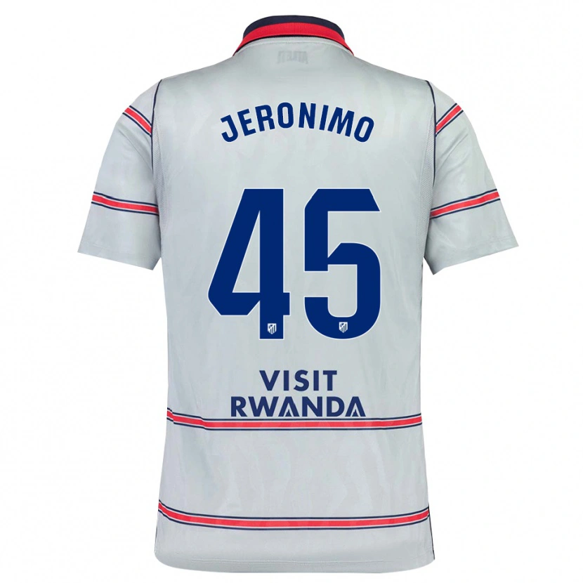 Danxen Kinderen Isaiah Jeronimo #45 Grijs Rood Marineblauw Thuisshirt Derde Tenue 2026/27 T-Shirt