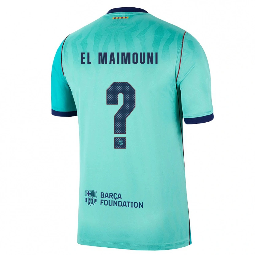 Danxen Kinderen Mahdi El Maimouni #0 Aqua Donker Turquoise Koninklijk Blauw Thuisshirt Derde Tenue 2026/27 T-Shirt