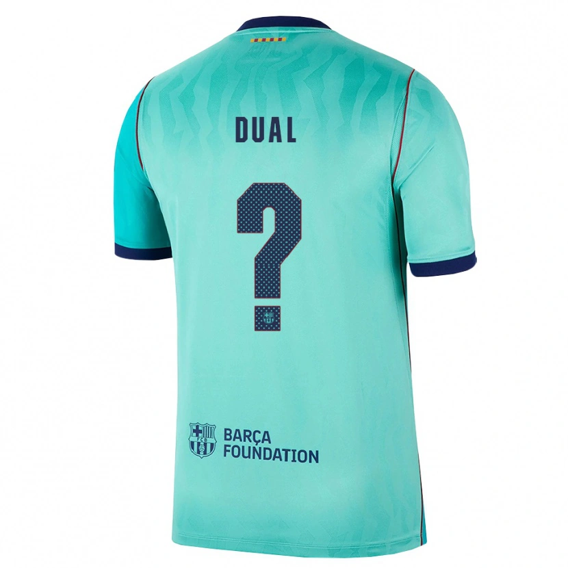 Danxen Kinderen Wesley Dual #0 Aqua Donker Turquoise Koninklijk Blauw Thuisshirt Derde Tenue 2026/27 T-Shirt