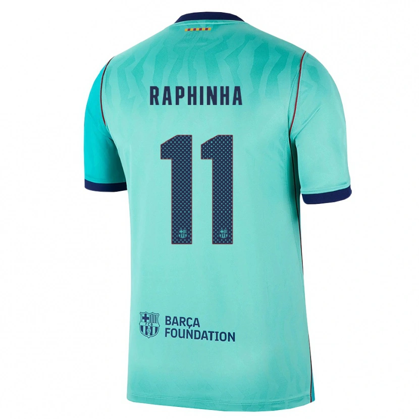 Danxen Kinderen Raphael Dias Belloli #11 Aqua Donker Turquoise Koninklijk Blauw Thuisshirt Derde Tenue 2026/27 T-Shirt