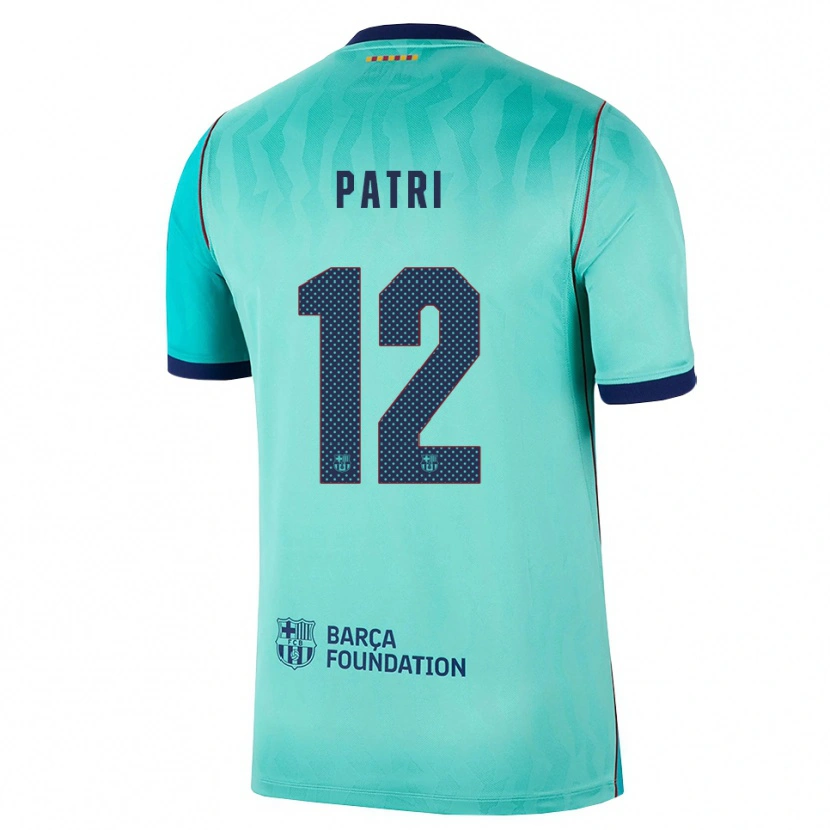 Danxen Kinderen Patricia Guijarro #12 Aqua Donker Turquoise Koninklijk Blauw Thuisshirt Derde Tenue 2026/27 T-Shirt