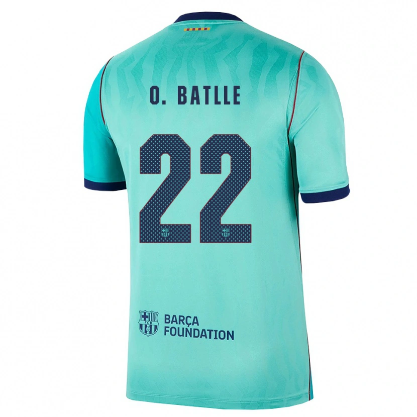 Danxen Kinderen Ona Batlle #22 Aqua Donker Turquoise Koninklijk Blauw Thuisshirt Derde Tenue 2026/27 T-Shirt