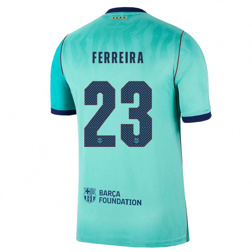 Danxen Kinderen Geyse Ferreira #23 Aqua Donker Turquoise Koninklijk Blauw Thuisshirt Derde Tenue 2026/27 T-Shirt
