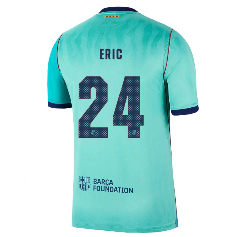 Danxen Kinderen Eric García #24 Aqua Donker Turquoise Koninklijk Blauw Thuisshirt Derde Tenue 2026/27 T-Shirt