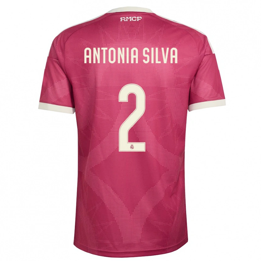 Danxen Kinderen Antônia Silva #2 Bleek Violet Rood Wit Thuisshirt Derde Tenue 2026/27 T-Shirt