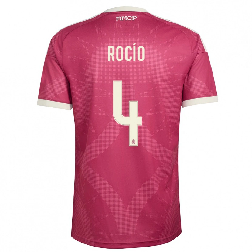 Danxen Kinderen Rocío Gálvez #4 Bleek Violet Rood Wit Thuisshirt Derde Tenue 2026/27 T-Shirt