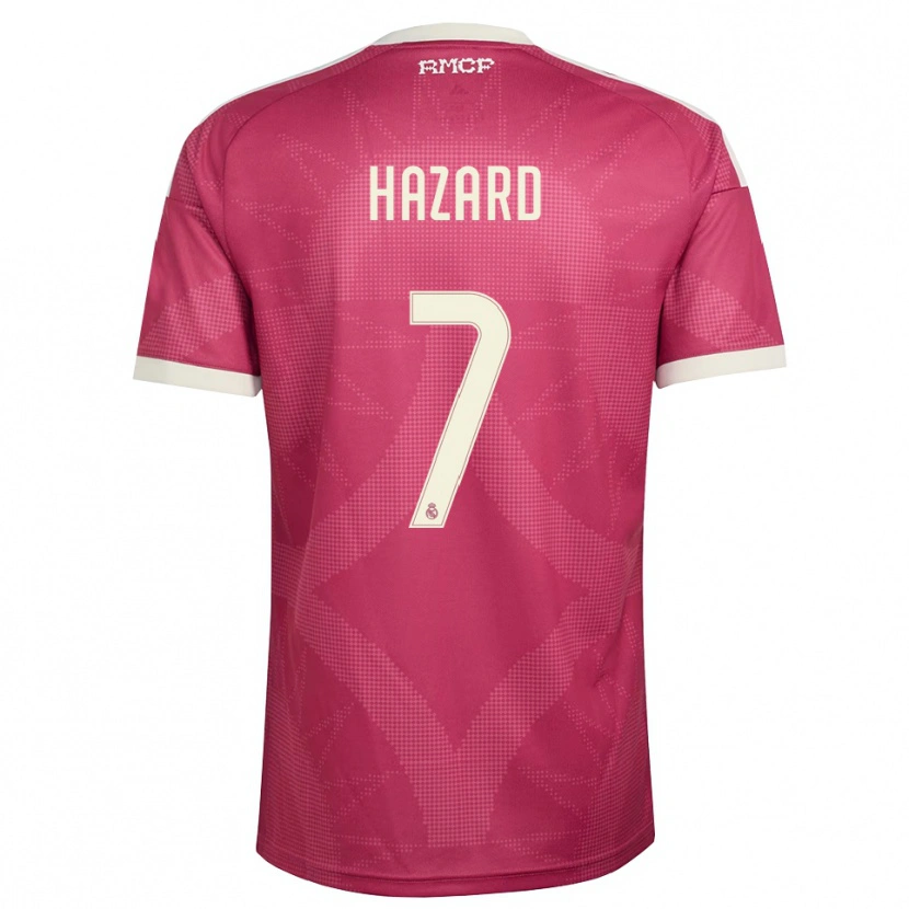 Danxen Kinderen Eden Hazard #7 Bleek Violet Rood Wit Thuisshirt Derde Tenue 2026/27 T-Shirt
