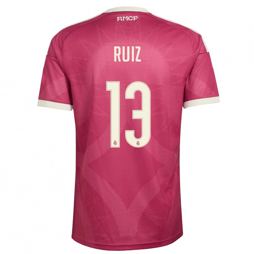 Danxen Kinderen Guillermo Ruiz #13 Bleek Violet Rood Wit Thuisshirt Derde Tenue 2026/27 T-Shirt