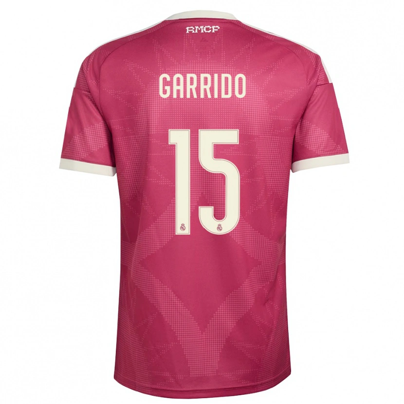 Danxen Kinderen Mateo Garrido #15 Bleek Violet Rood Wit Thuisshirt Derde Tenue 2026/27 T-Shirt