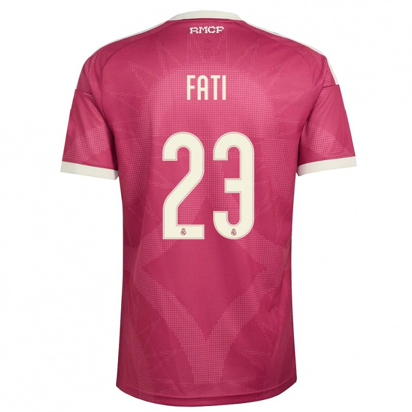 Danxen Kinderen Lamini Fati #23 Bleek Violet Rood Wit Thuisshirt Derde Tenue 2026/27 T-Shirt