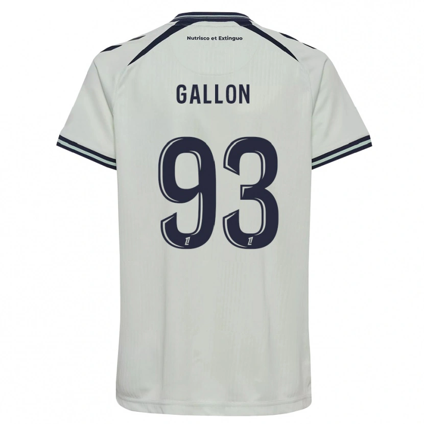 Danxen Kinderen Gauthier Gallon #93 Middernachtblauw Wit Uitshirt Uittenue 2026/27 T-Shirt