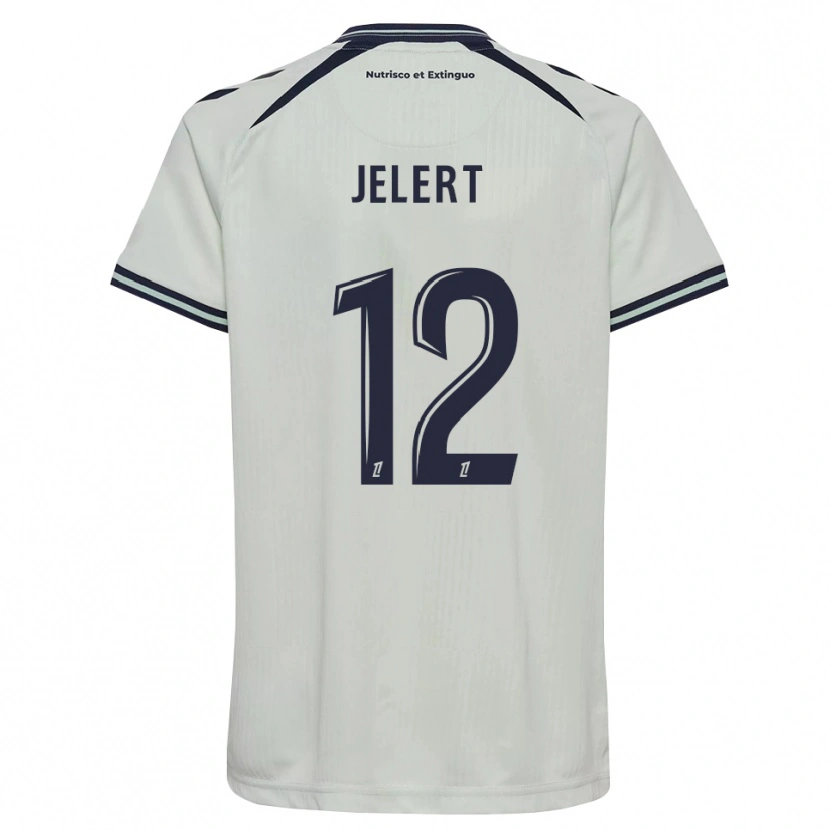 Danxen Kinderen Elias Jelert #12 Middernachtblauw Wit Uitshirt Uittenue 2026/27 T-Shirt