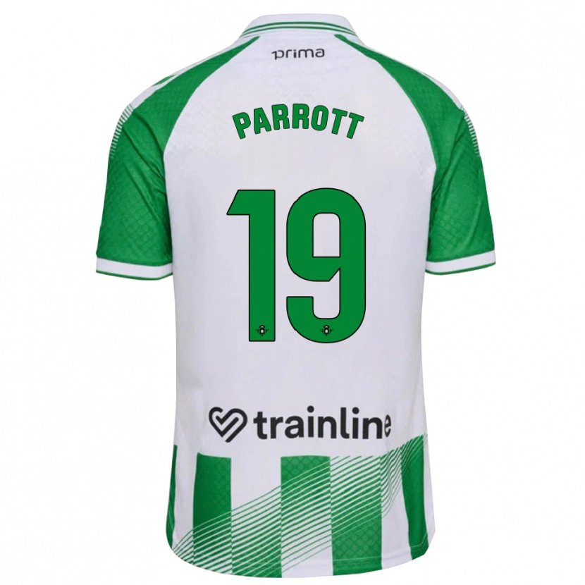 Danxen Heren Troy Parrott #19 Lichtgroen Zwart Wit Thuisshirt Thuistenue 2026/27 T-Shirt