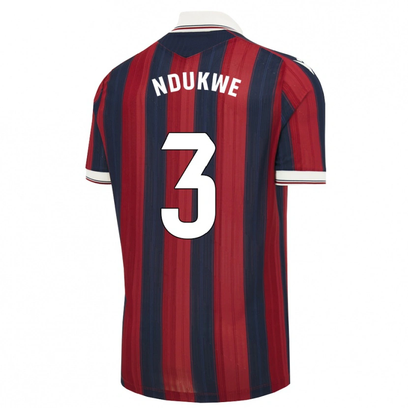 Danxen Heren Ifeanyi Ndukwe #3 Middernachtblauw Rood Thuisshirt Thuistenue 2026/27 T-Shirt