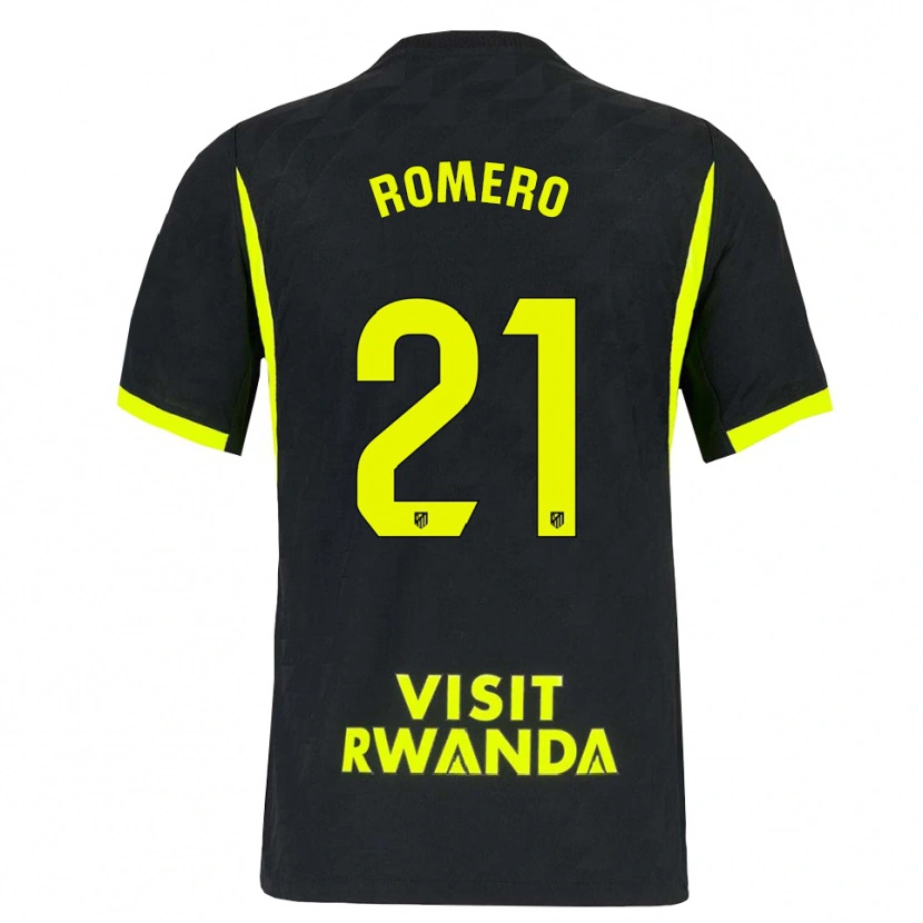 Danxen Heren Cristian Romero #21 Heldergroen Zwart Uitshirt Uittenue 2026/27 T-Shirt