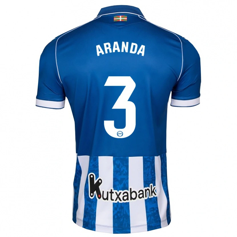 Danxen Heren Miguel Aranda #3 Blauw Wit Zwart Thuisshirt Thuistenue 2026/27 T-Shirt