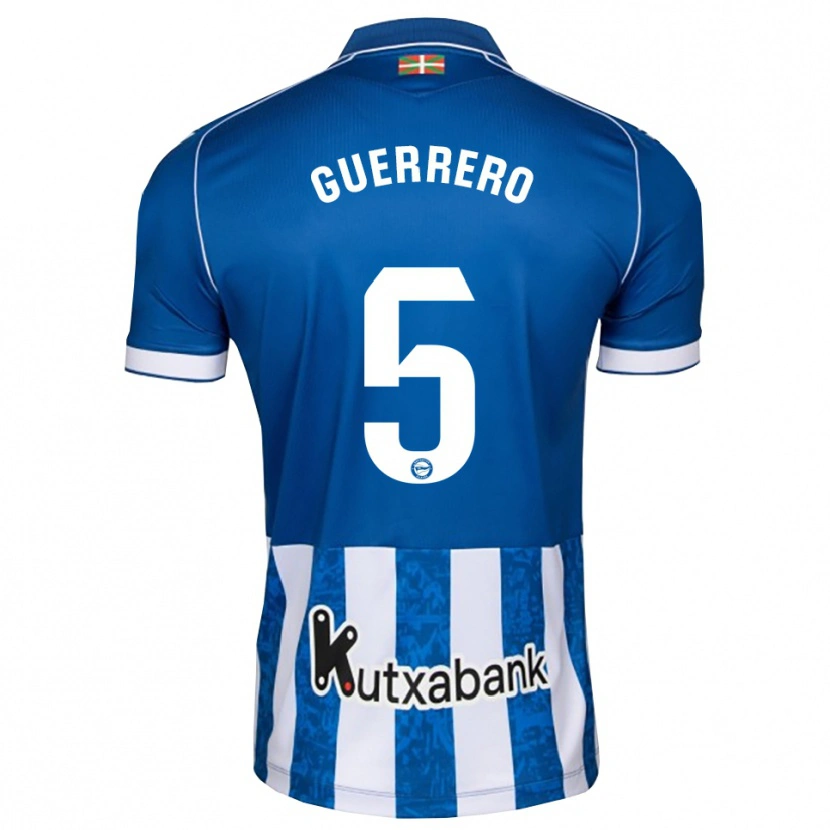 Danxen Heren Ángel Guerrero #5 Blauw Wit Zwart Thuisshirt Thuistenue 2026/27 T-Shirt