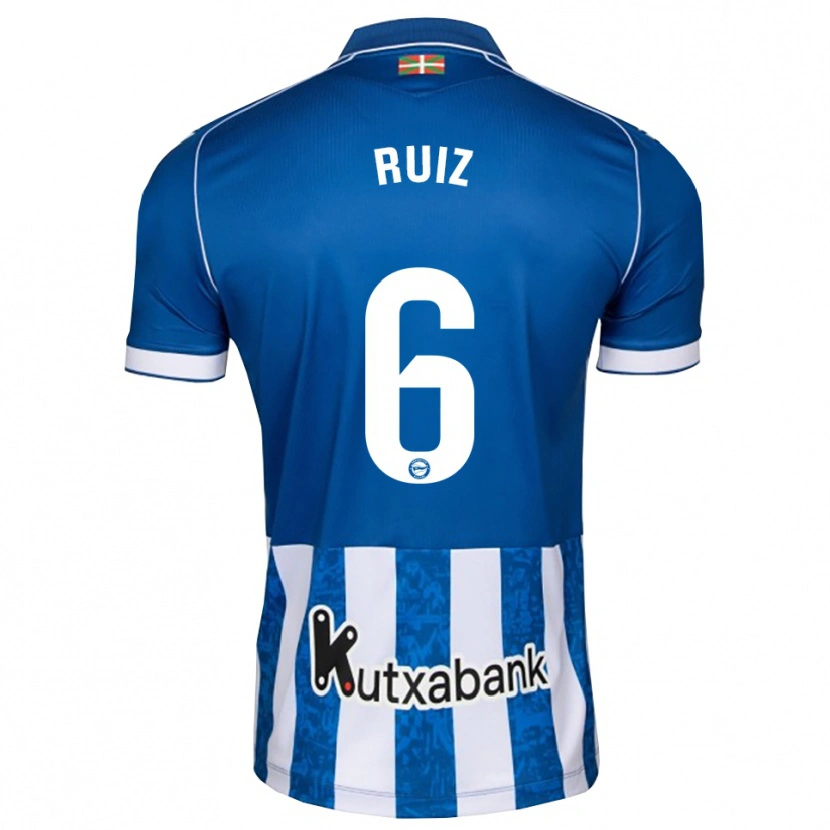 Danxen Heren Markel Ruiz #6 Blauw Wit Zwart Thuisshirt Thuistenue 2026/27 T-Shirt