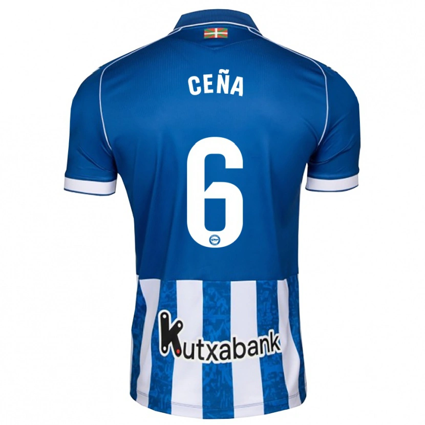Danxen Heren Marcos Ceña #6 Blauw Wit Zwart Thuisshirt Thuistenue 2026/27 T-Shirt