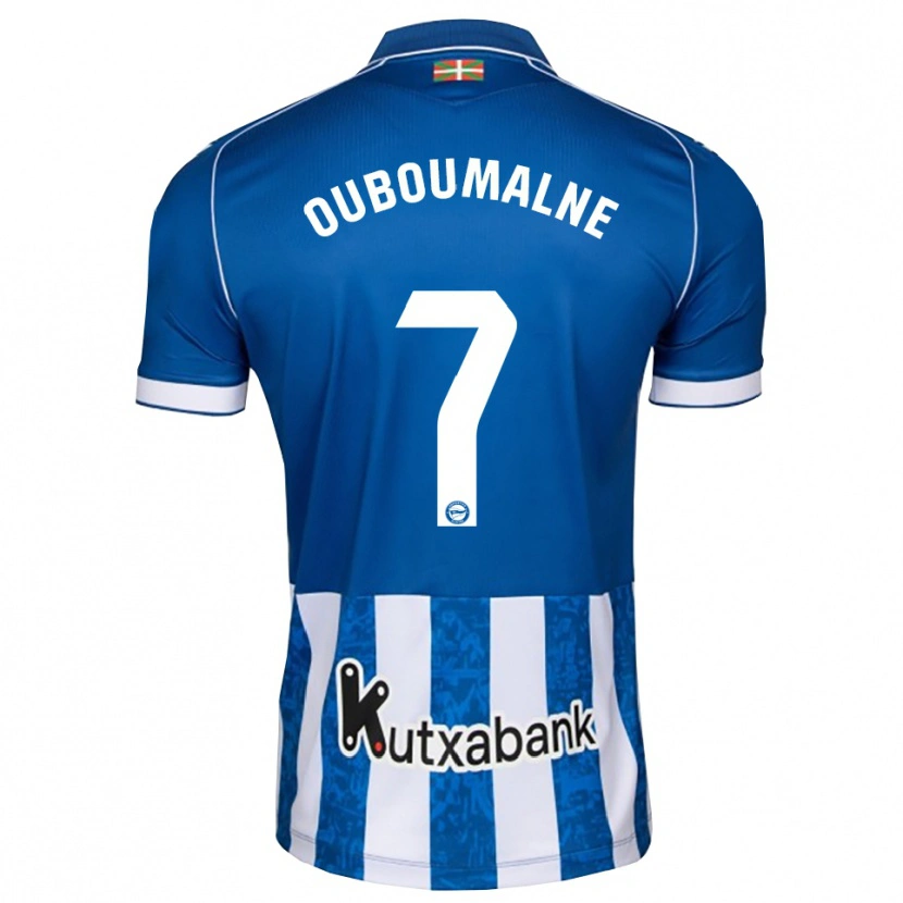 Danxen Heren Ibra Ouboumalne #7 Blauw Wit Zwart Thuisshirt Thuistenue 2026/27 T-Shirt