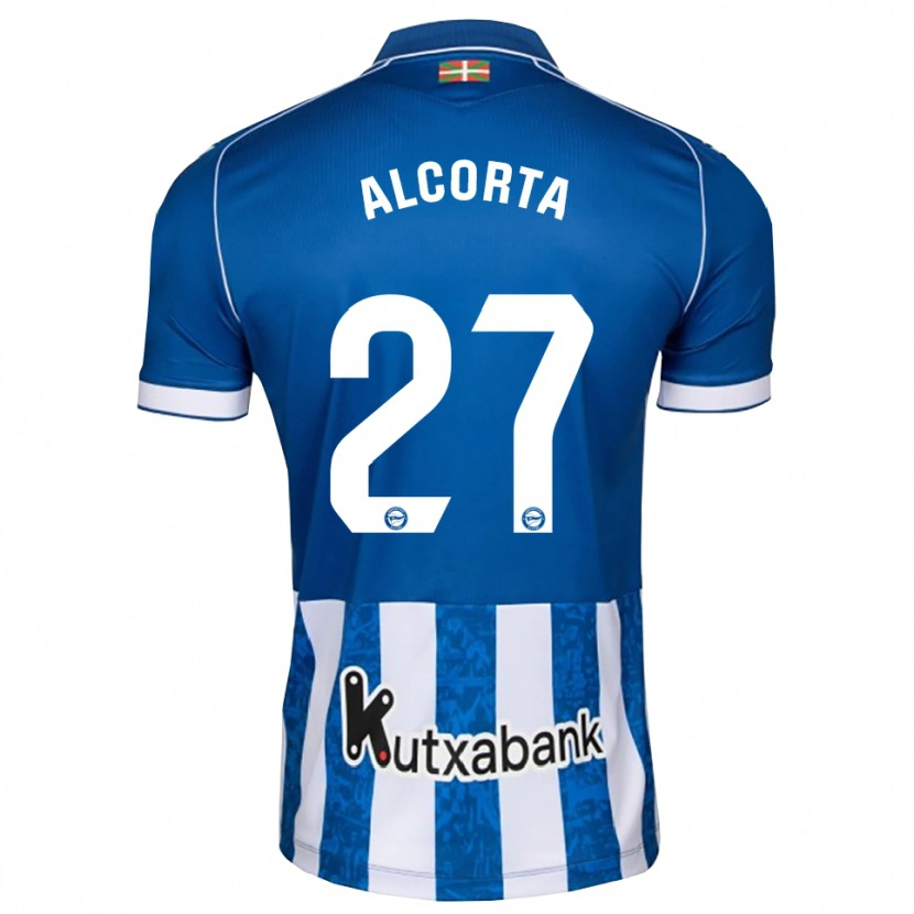 Danxen Heren Alaitz Alcorta #27 Blauw Wit Zwart Thuisshirt Thuistenue 2026/27 T-Shirt