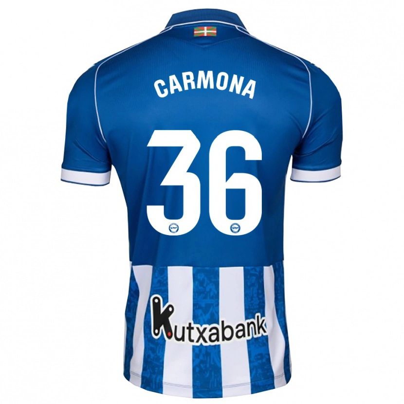 Danxen Heren Ander Carmona #36 Blauw Wit Zwart Thuisshirt Thuistenue 2026/27 T-Shirt
