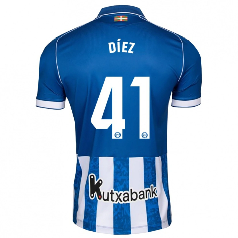 Danxen Heren Victor Díez #41 Blauw Wit Zwart Thuisshirt Thuistenue 2026/27 T-Shirt