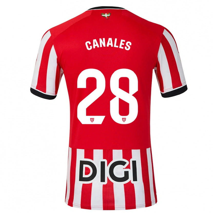 Danxen Heren Peio Canales #28 Rood Zwart Wit Thuisshirt Thuistenue 2026/27 T-Shirt