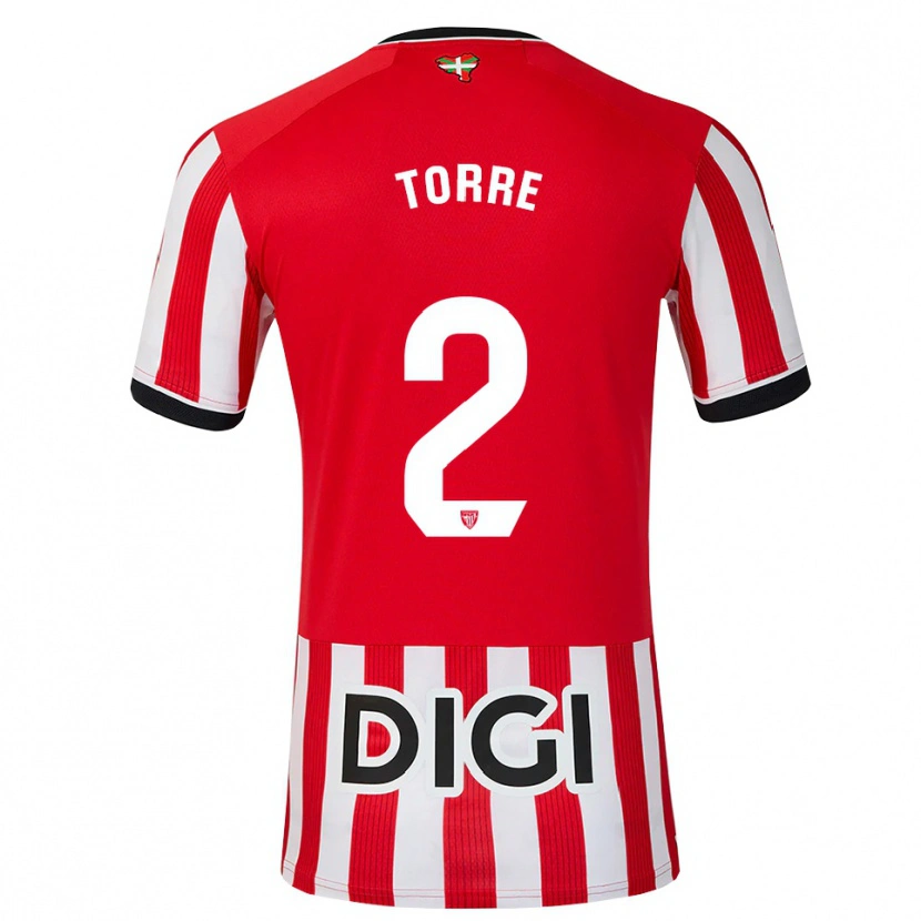 Danxen Heren Maddi Torre #2 Rood Zwart Wit Thuisshirt Thuistenue 2026/27 T-Shirt