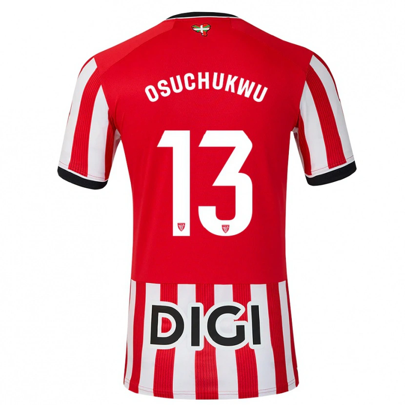 Danxen Heren Darlington Osuchukwu #13 Rood Zwart Wit Thuisshirt Thuistenue 2026/27 T-Shirt