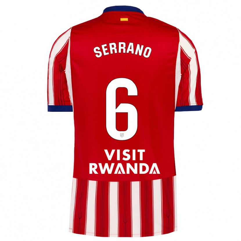 Danxen Heren Javi Serrano #6 Koninklijk Blauw Rood Wit Thuisshirt Thuistenue 2026/27 T-Shirt
