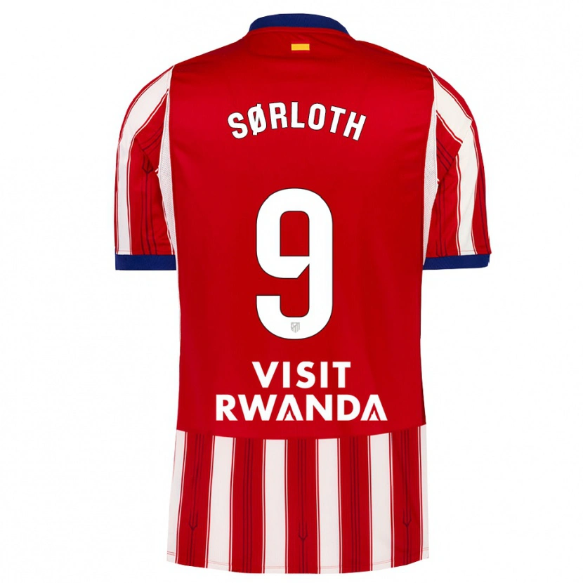 Danxen Heren Alexander Sørloth #9 Koninklijk Blauw Rood Wit Thuisshirt Thuistenue 2026/27 T-Shirt