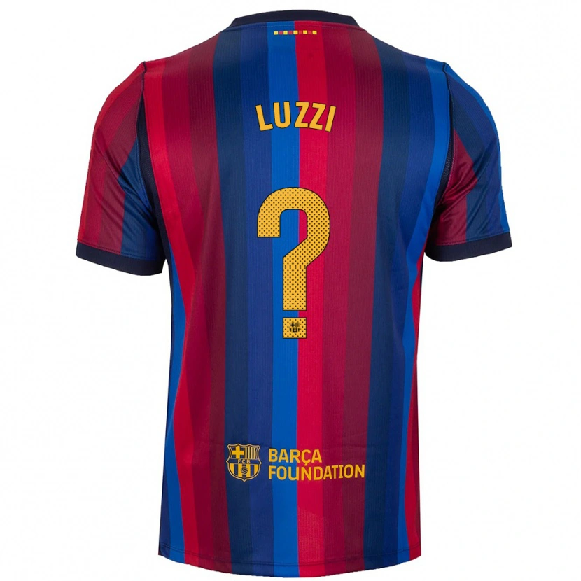 Danxen Heren Fabian Luzzi #0 Koninklijk Blauw Rood Geel Thuisshirt Thuistenue 2026/27 T-Shirt