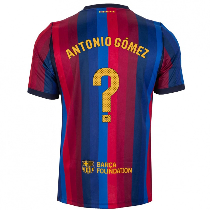 Danxen Heren Antonio Gómez #0 Koninklijk Blauw Rood Geel Thuisshirt Thuistenue 2026/27 T-Shirt