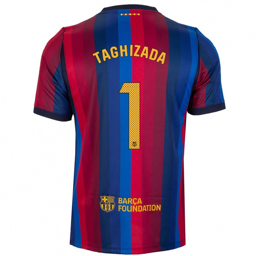 Danxen Heren Eldar Taghizada #1 Koninklijk Blauw Rood Geel Thuisshirt Thuistenue 2026/27 T-Shirt