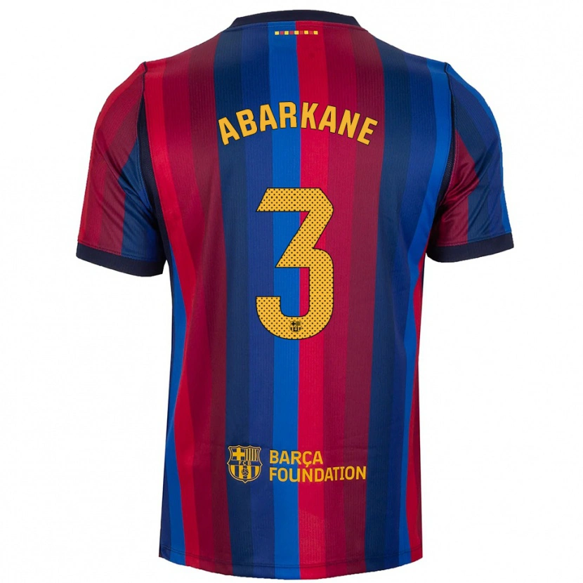Danxen Heren Ahmed Abarkane #3 Koninklijk Blauw Rood Geel Thuisshirt Thuistenue 2026/27 T-Shirt