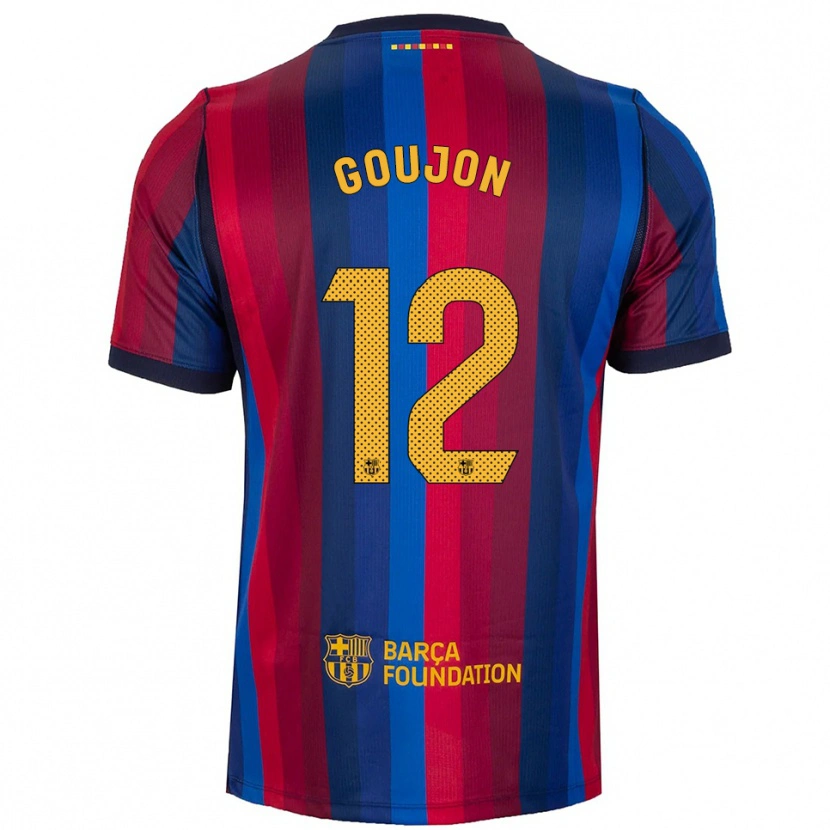 Danxen Heren Iker Goujon #12 Koninklijk Blauw Rood Geel Thuisshirt Thuistenue 2026/27 T-Shirt