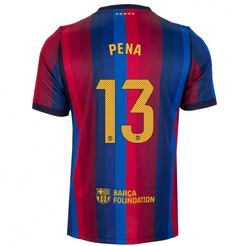 Danxen Heren Inaki Pena #13 Koninklijk Blauw Rood Geel Thuisshirt Thuistenue 2026/27 T-Shirt