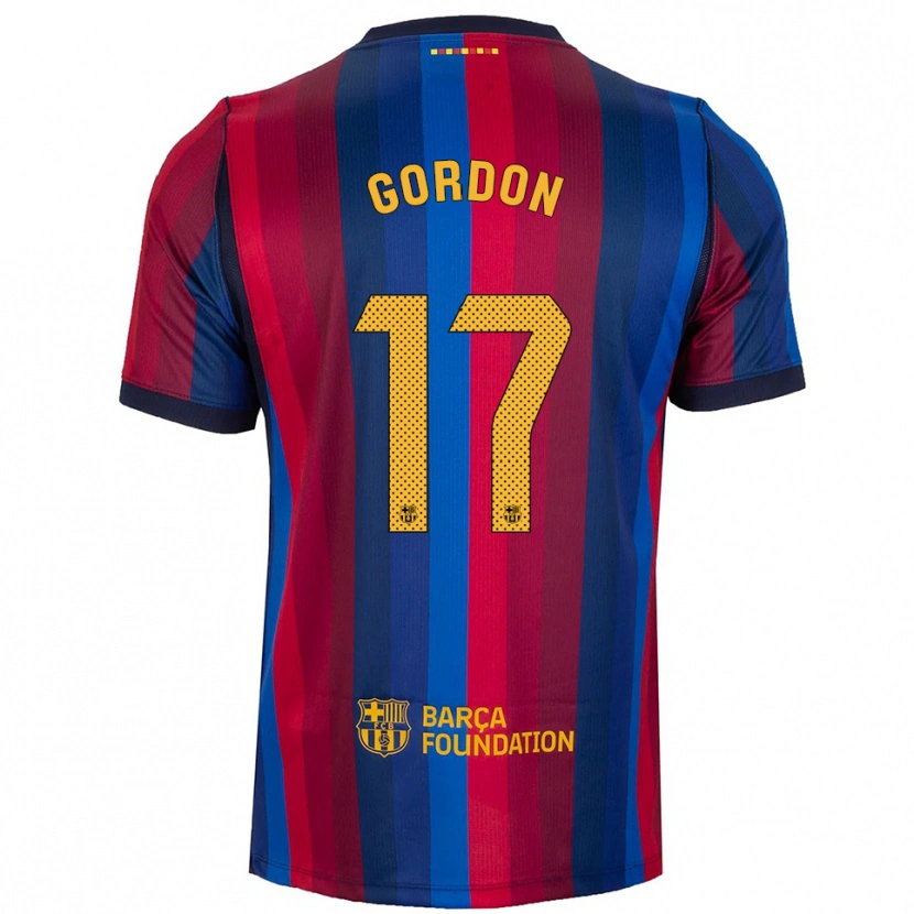 Danxen Heren Anthony Gordon #17 Koninklijk Blauw Rood Geel Thuisshirt Thuistenue 2026/27 T-Shirt