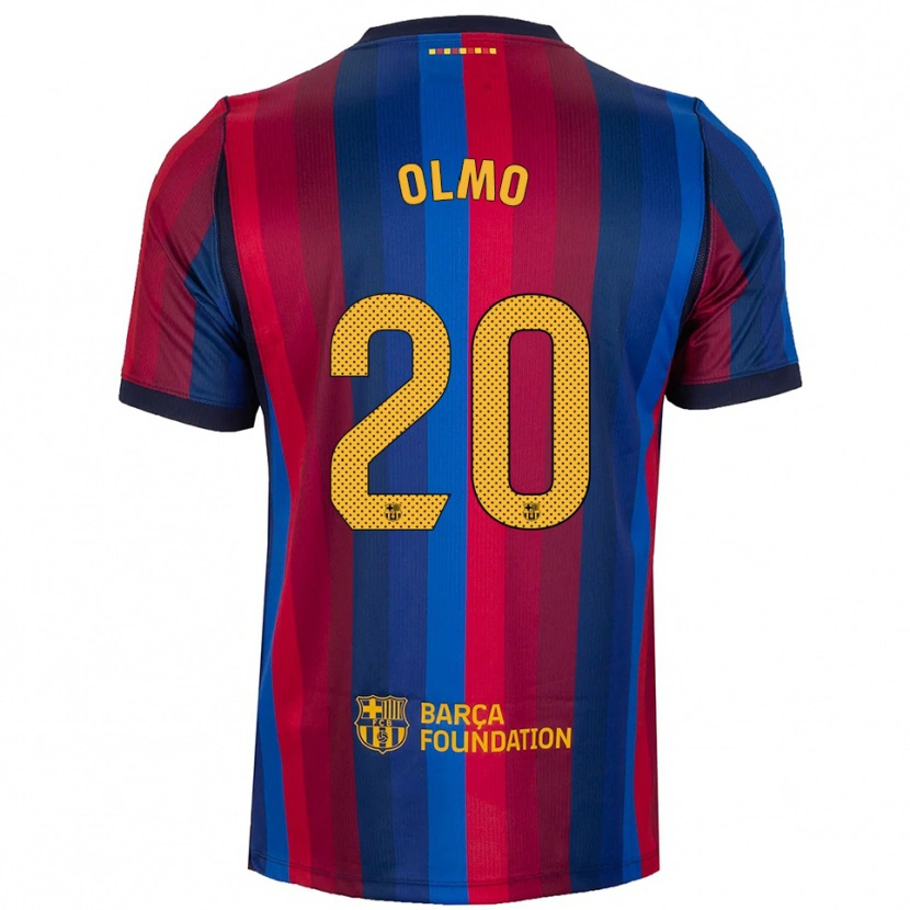 Danxen Heren Dani Olmo #20 Koninklijk Blauw Rood Geel Thuisshirt Thuistenue 2026/27 T-Shirt