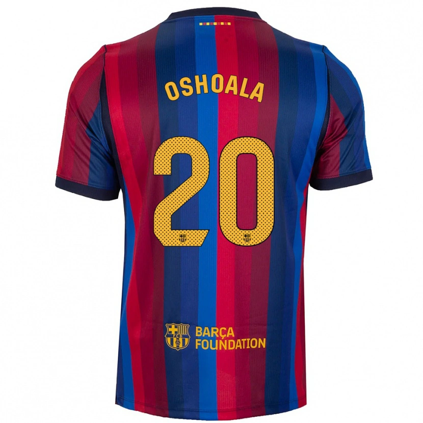 Danxen Heren Asisat Oshoala #20 Koninklijk Blauw Rood Geel Thuisshirt Thuistenue 2026/27 T-Shirt