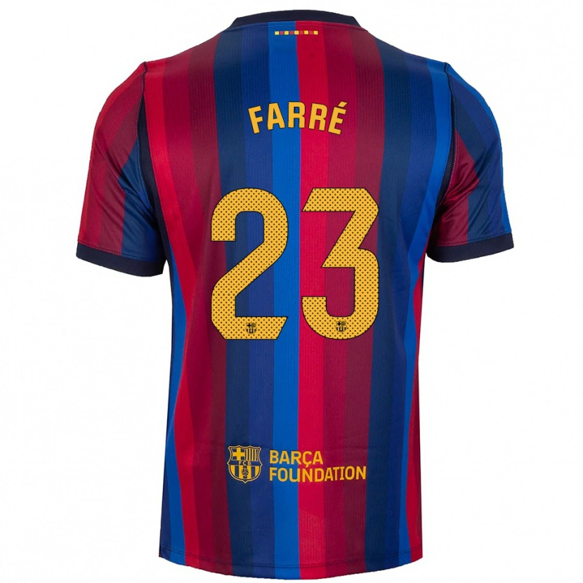 Danxen Heren Landry Farré #23 Koninklijk Blauw Rood Geel Thuisshirt Thuistenue 2026/27 T-Shirt