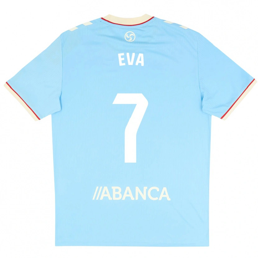 Danxen Heren Eva López #7 Hemelsblauw Wit Rood Thuisshirt Thuistenue 2026/27 T-Shirt