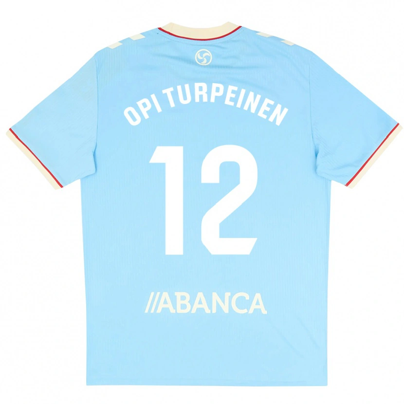 Danxen Heren Aslak Opi Turpeinen #12 Hemelsblauw Wit Rood Thuisshirt Thuistenue 2026/27 T-Shirt