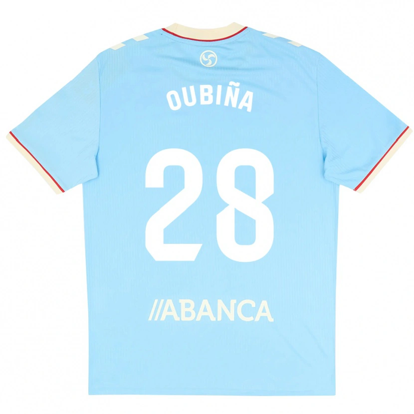 Danxen Heren Jimena Oubiña #28 Hemelsblauw Wit Rood Thuisshirt Thuistenue 2026/27 T-Shirt
