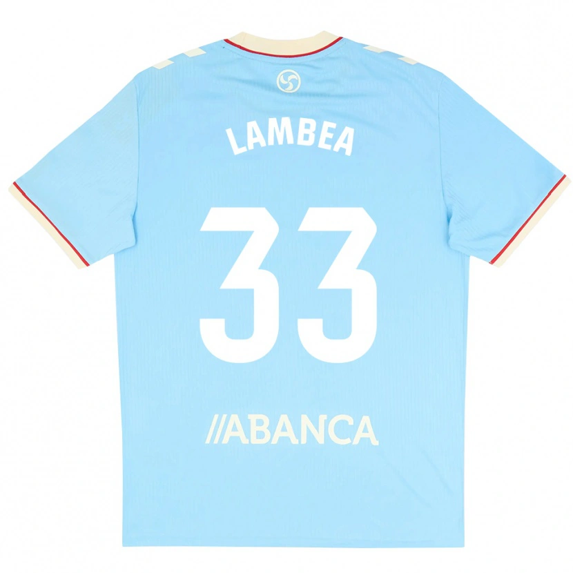 Danxen Heren Jorge Lambea #33 Hemelsblauw Wit Rood Thuisshirt Thuistenue 2026/27 T-Shirt